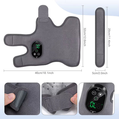 Electric 3-in-1 Ankle, Calf & Wrist Vibration Heated Massager